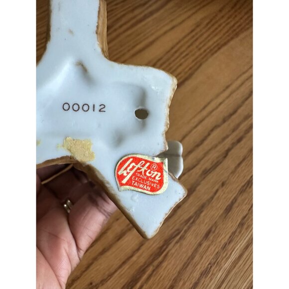 Lefton Ceramic Bird Figurine Waxwing On Branch Home Office Decor Bird Lovers - Picture 5 of 10